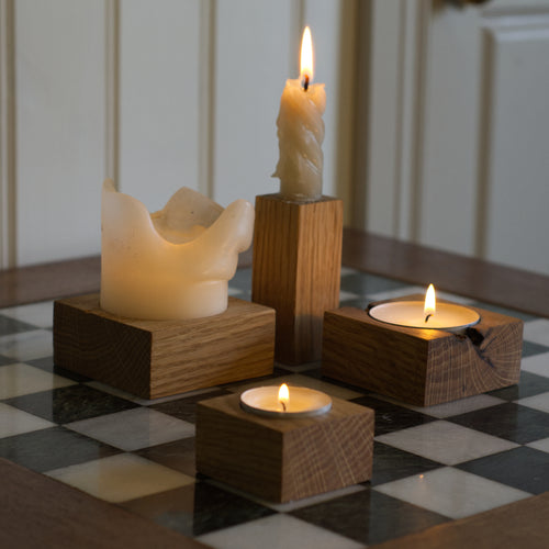 Hardwood Candle Holder