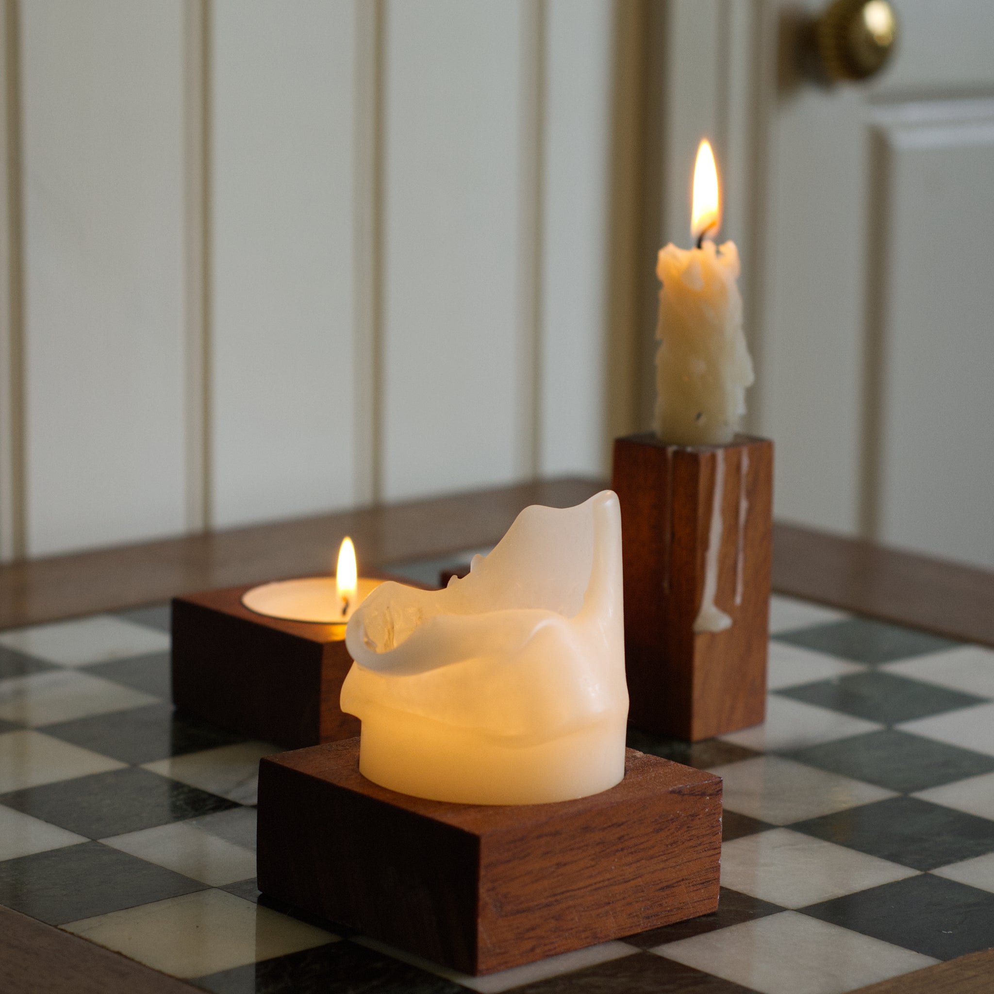 Hardwood Candle Holder