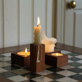 Hardwood Candle Holder